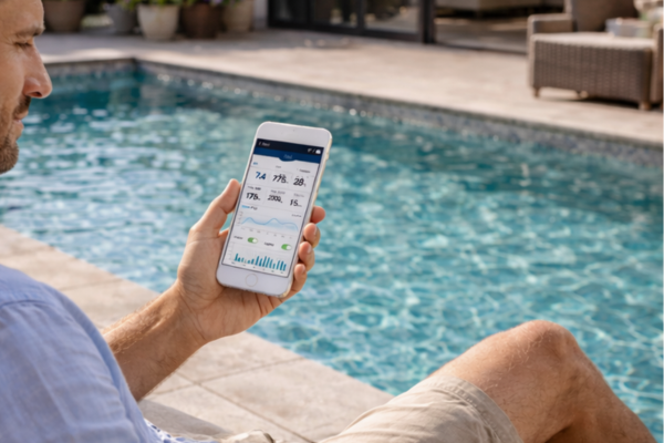manage swimming pool with no chemicals via our app